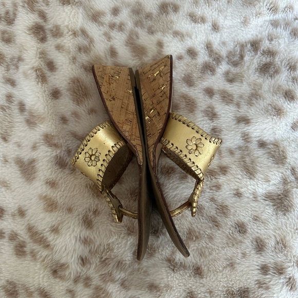 Jack Rogers Metallic Gold Sandals - Picture 3 of 4